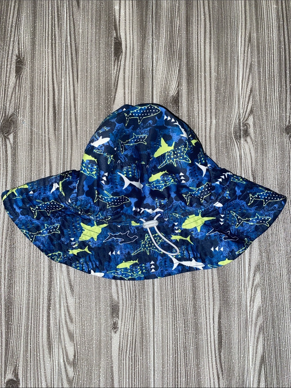 Blue & Green Shark Bucket Hat
